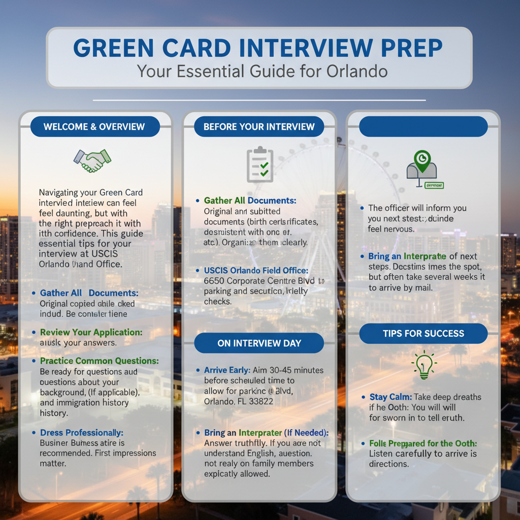 Entrevista Green Card Orlando: Guía Esencial de Preparación 2026 - Key Statistics
