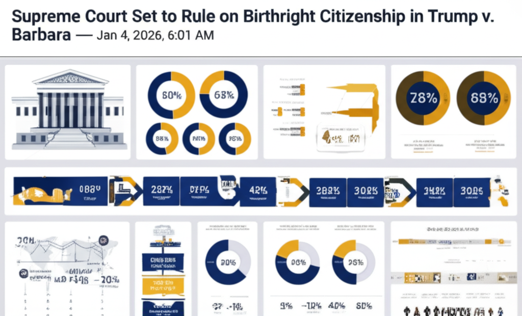 ** Supreme Court Set to Rule on Birthright Citizenship in Trump v. Barbara — Jan 4, 2026, 6:01 AM - Key Statistics