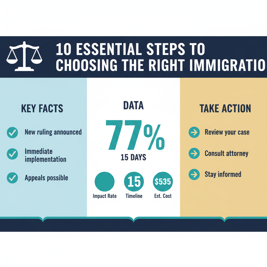 10 Pasos Esenciales para Elegir el Abogado de Inmigración Correcto en 2026 — 8 de enero de 2026, 6:01 PM - Key Statistics