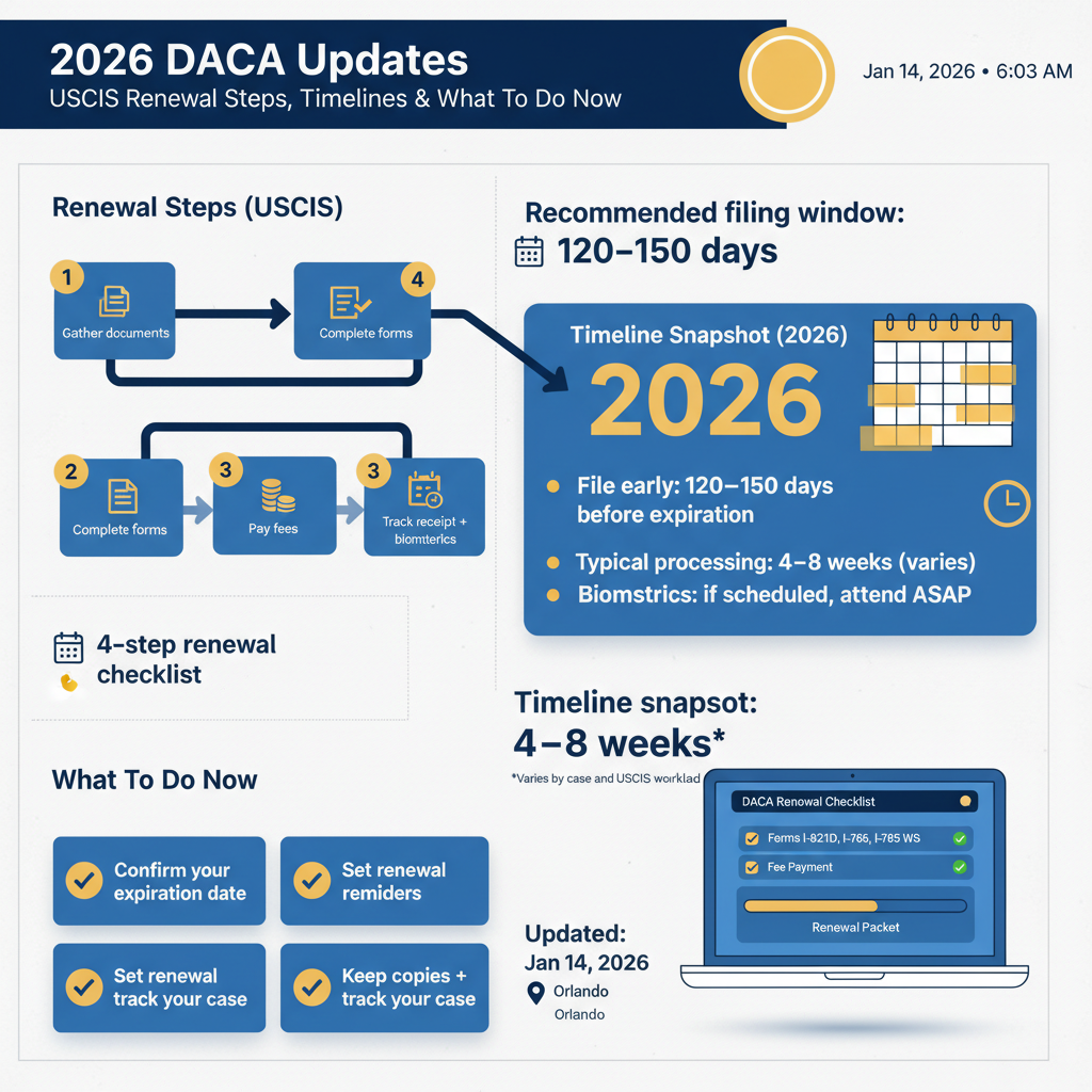 2026 DACA Updates: USCIS Renewal Steps, Timelines & What to Do Now — Jan 14, 2026, 6:03 AM - Key Statistics