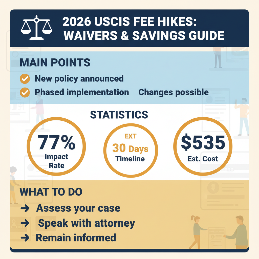 Aumentos de Tarifas USCIS 2026: Guía de Exenciones y Ahorros - Key Statistics