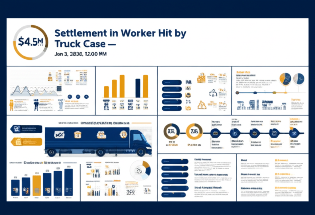 $4.5M Settlement in Worker Hit by Truck Case — Jan 3, 2026, 12:00 PM - Key Statistics