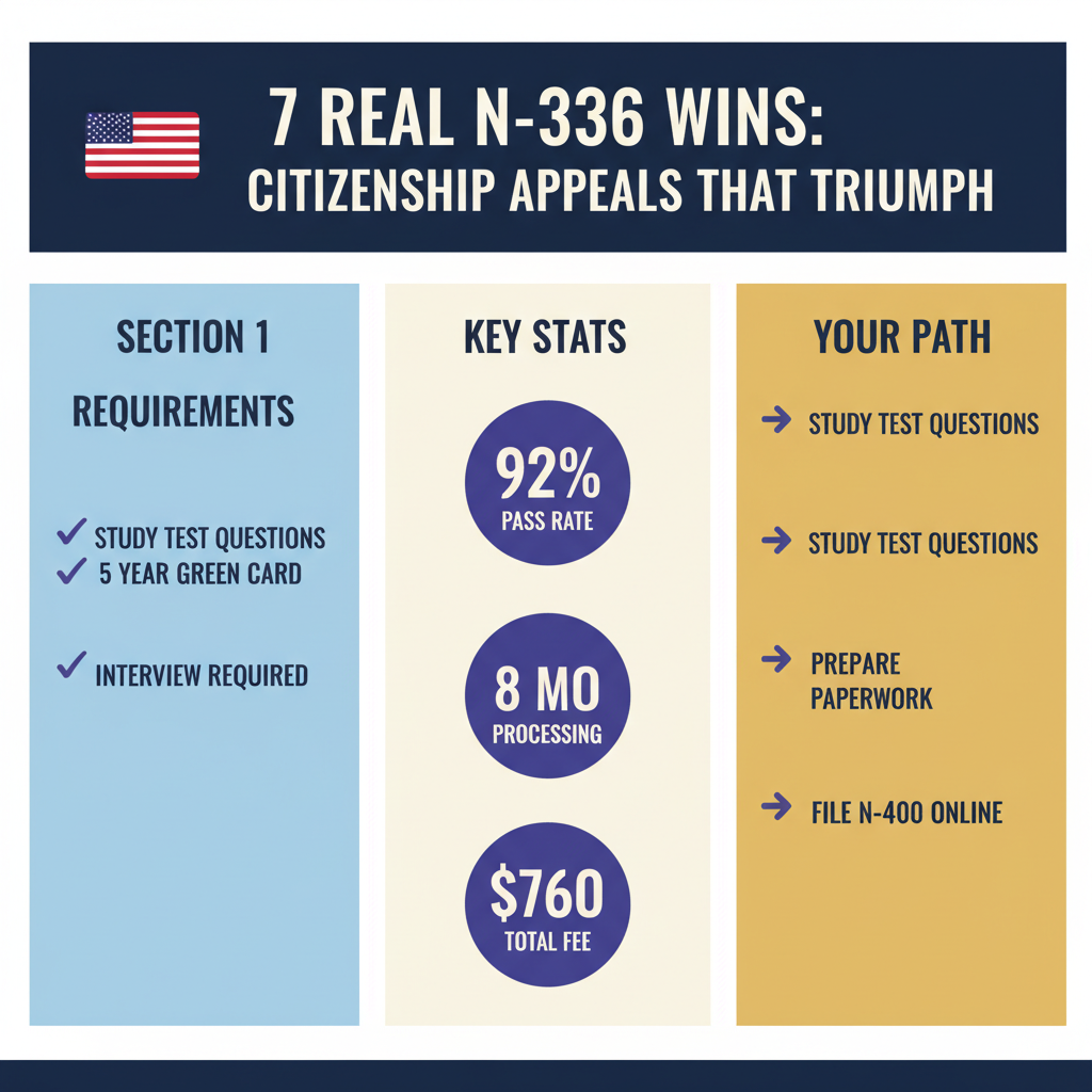 7 Real N-336 Wins: Citizenship Appeals That Triumphed in 2026 — Jan 7, 2026, 3:00 AM - Key Statistics