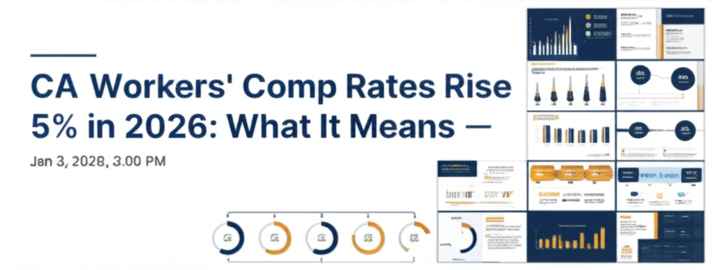 CA Workers' Comp Rates Rise 5% in 2026: What It Means — Jan 3, 2026, 3:00 PM - Key Statistics