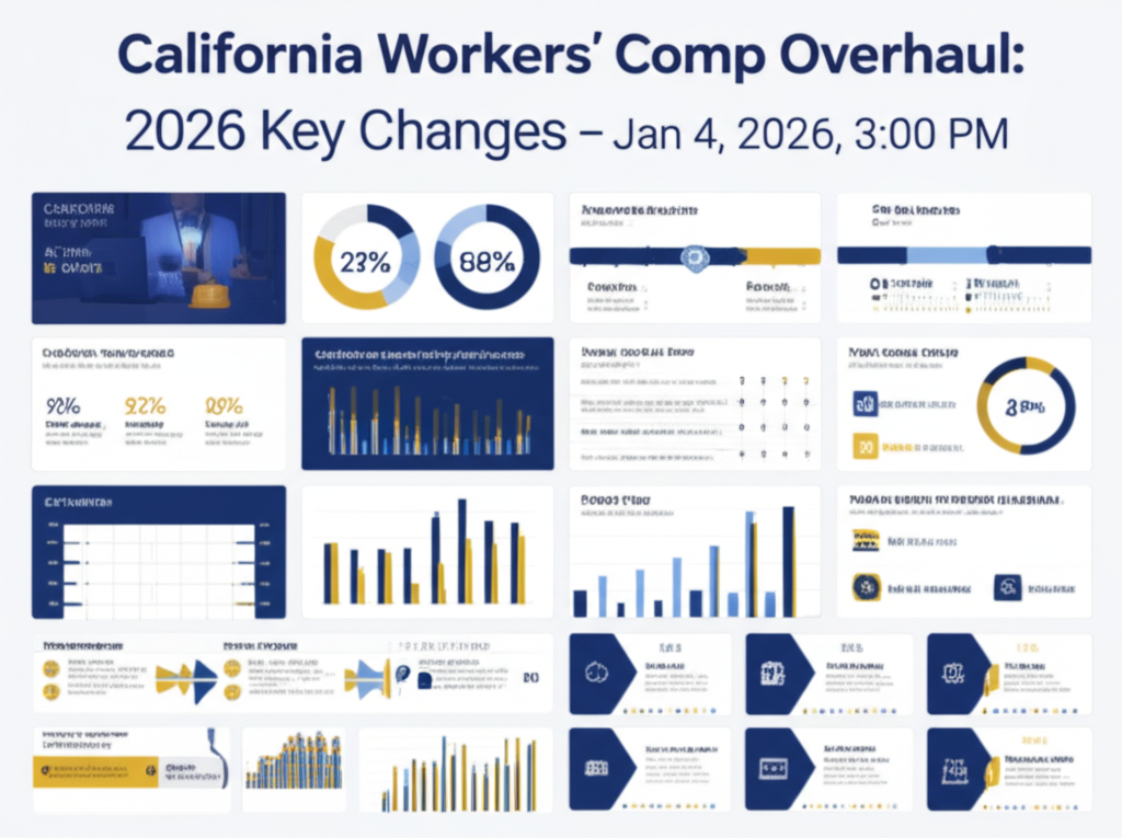 California Workers' Comp Overhaul: 2026 Key Changes — Jan 4, 2026, 3:00 PM - Key Statistics