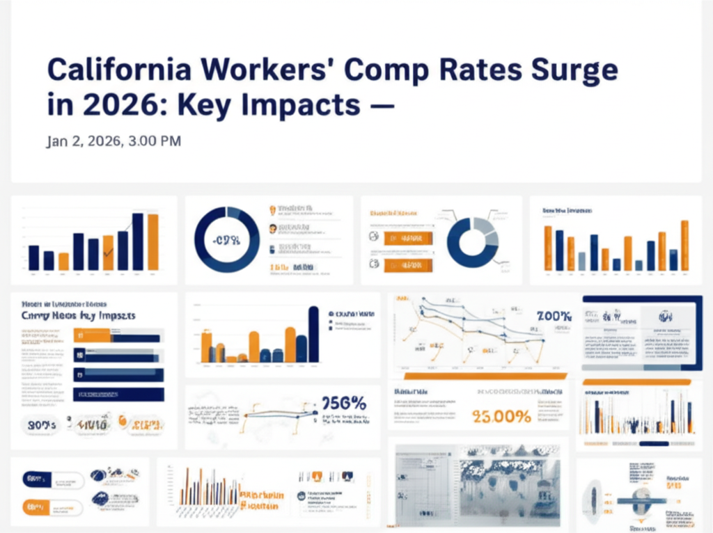 Las tarifas de compensación laboral de California se disparan en 2026: Impactos clave — 2 de enero de 2026, 3:00 PM - Key Statistics