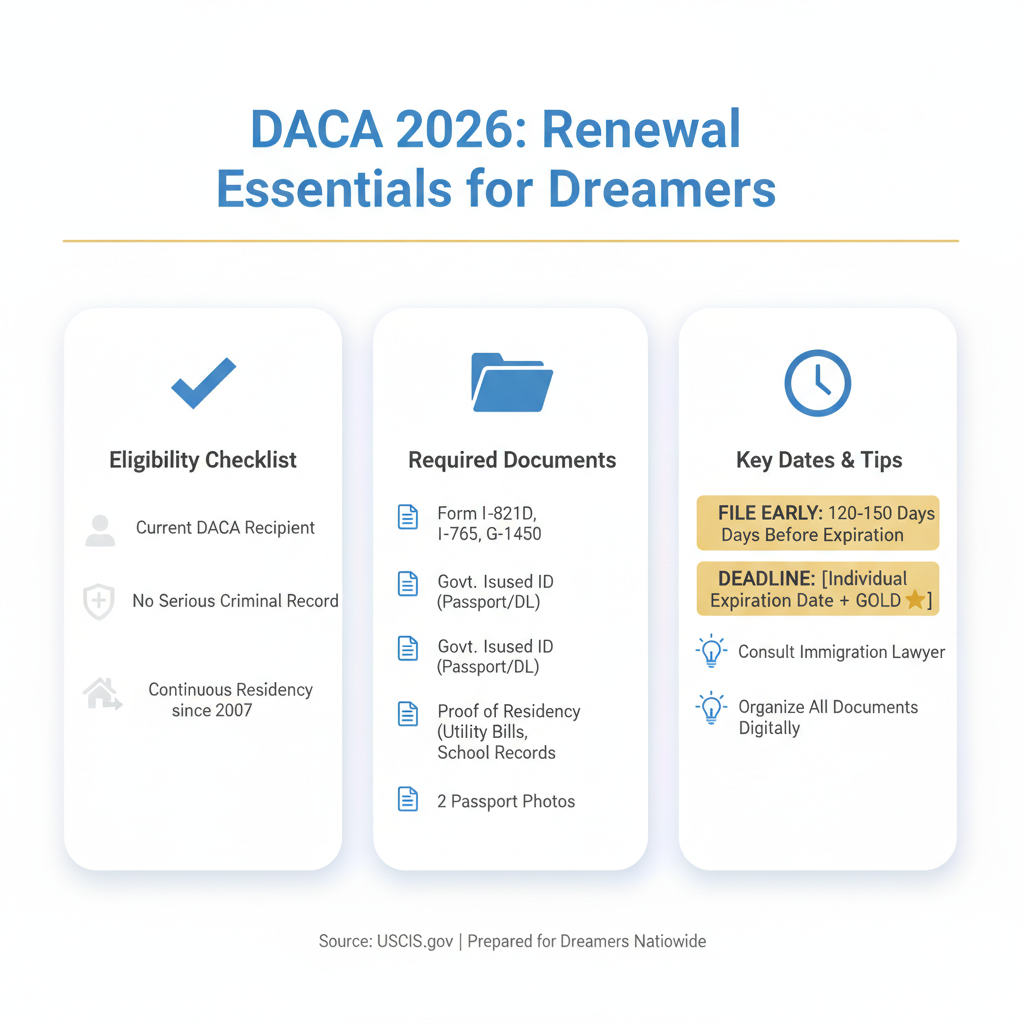 DACA Program Updates 2026: Essential Renewal Guide for Dreamers - Key Statistics