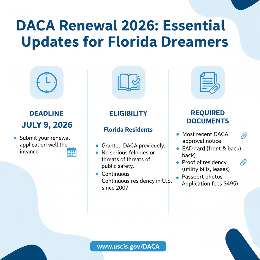 Renovación DACA 2026: Guía Esencial para Dreamers en Florida - Key Statistics
