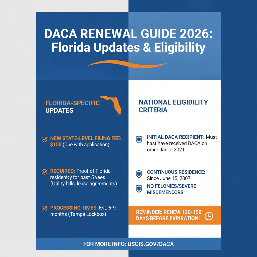 Guía de Renovación DACA 2026: Actualizaciones y Elegibilidad en Florida - Key Statistics