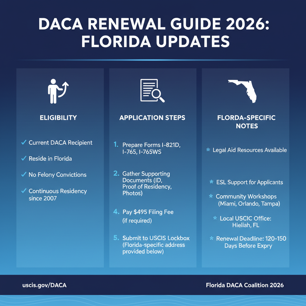 DACA Renewal Guide 2026: Updates & Steps for Florida Immigrants - Key Statistics