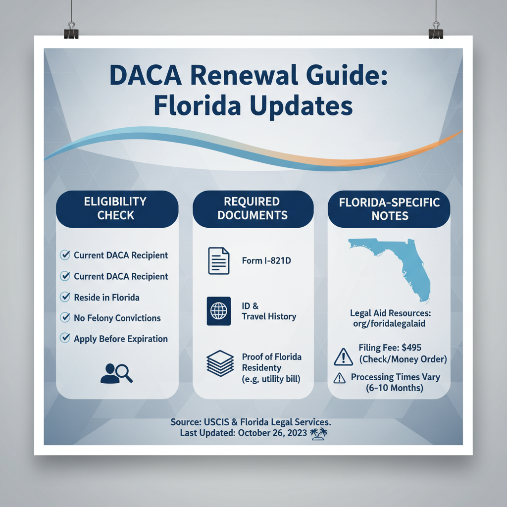 Guía de Renovación DACA 2026: Actualizaciones Esenciales para Soñadores en Florida - Key Statistics