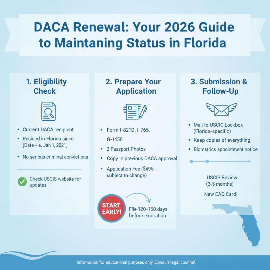 Renovación DACA 2026: Guía Esencial para Mantener su Estatus en Florida - Key Statistics