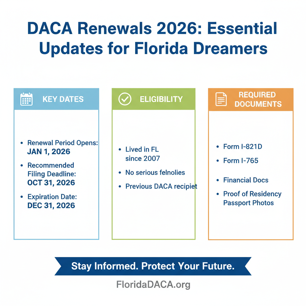 DACA Renewals 2026: Essential Updates for Florida Dreamers - Key Statistics