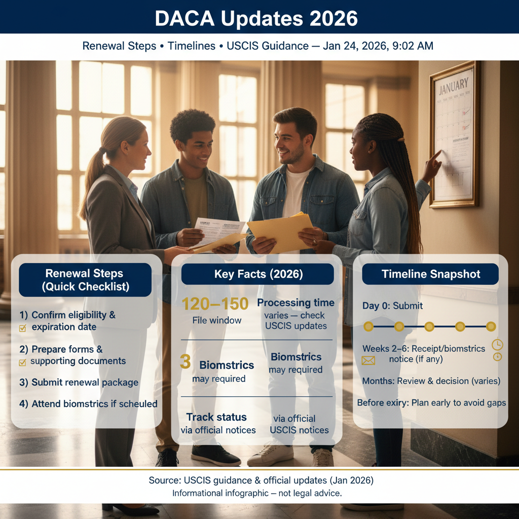 DACA 2026: Cómo Renovar, Plazos, Costos y Guía USCIS - Key Statistics