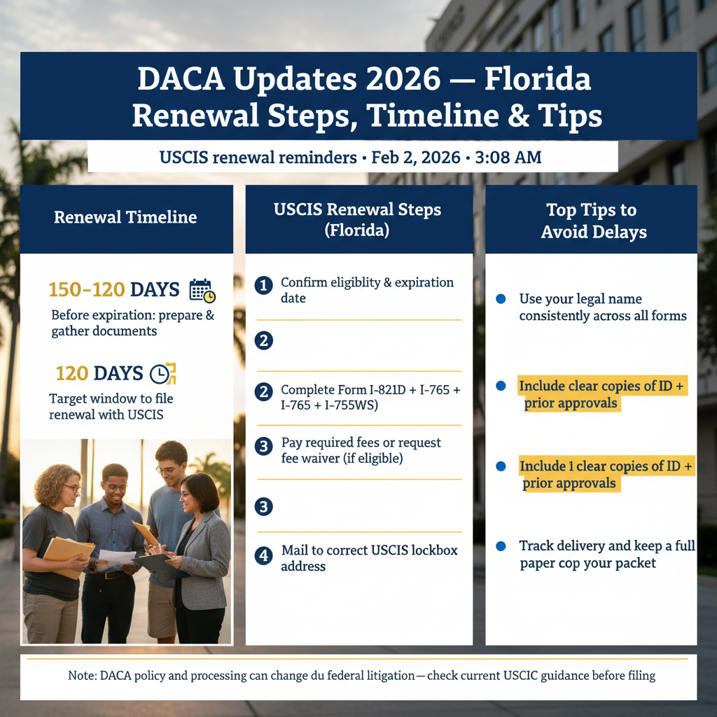 DACA 2026: Cómo Renovar con USCIS, Tiempos y Consejos en Florida - Key Statistics