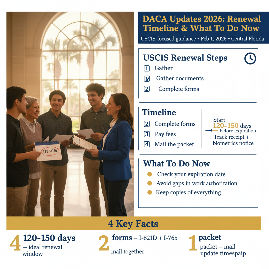 DACA Updates 2026: USCIS Renewal Steps, Timeline & What to Do Now — Feb 1, 2026, 3:06 AM - Key Statistics
