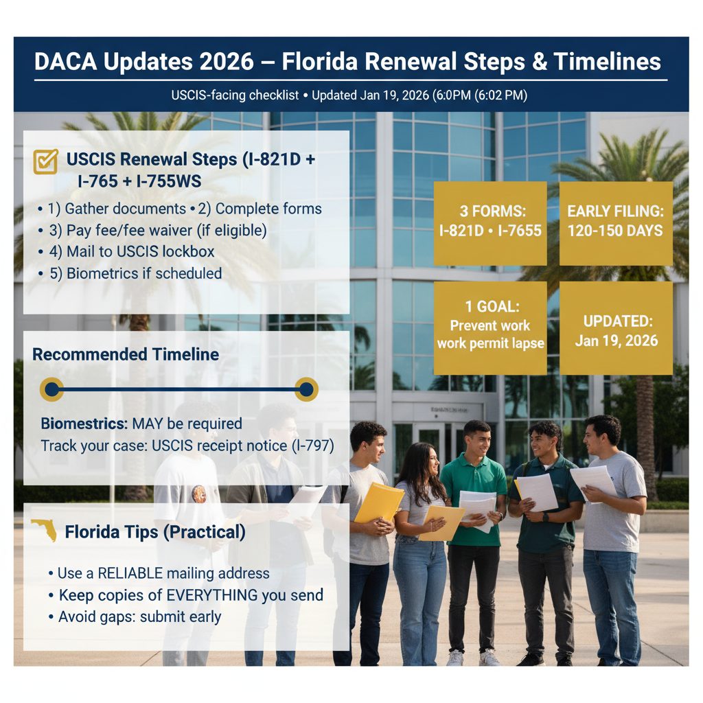 DACA 2026: Renovación con USCIS, plazos y consejos en Florida - Key Statistics