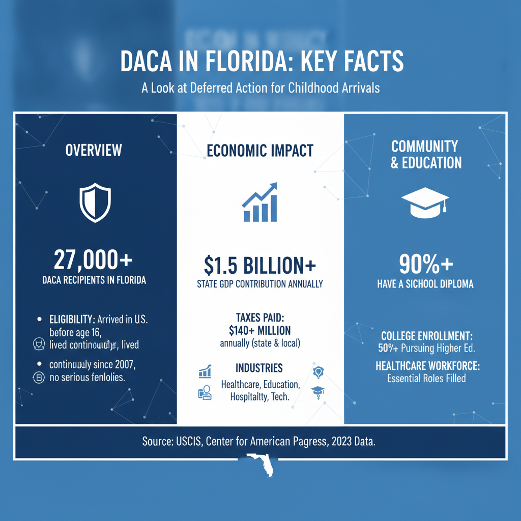 DACA Updates & Renewal Guide 2026: What Dreamers in Florida Need - Key Statistics