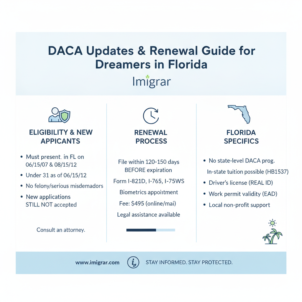 DACA Updates & Renewal Guide for Dreamers in Florida | Imigrar - Key Statistics