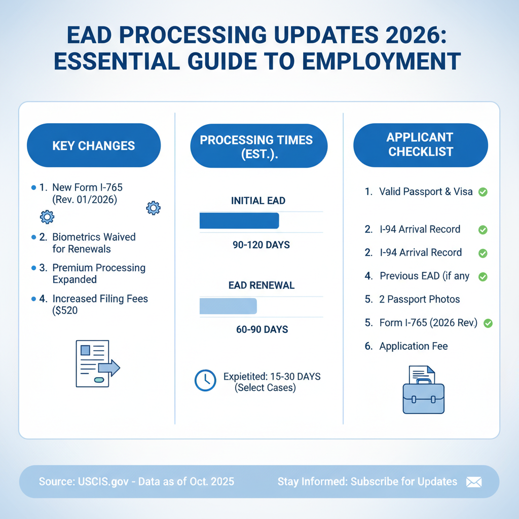 EAD Processing Updates 2026: Your Essential Guide to Employment - Key Statistics