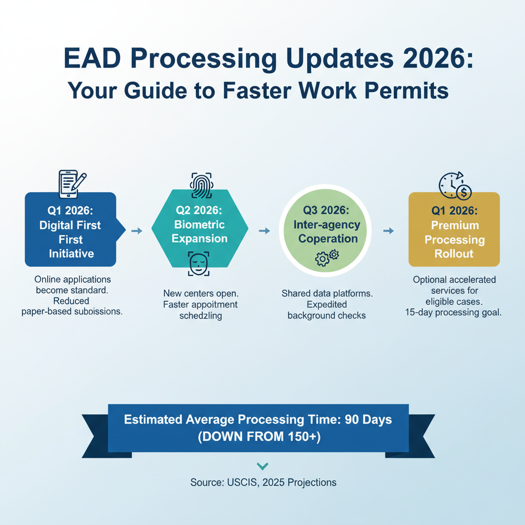 EAD Processing Updates 2026: Your Guide to Faster Work Permits - Key Statistics