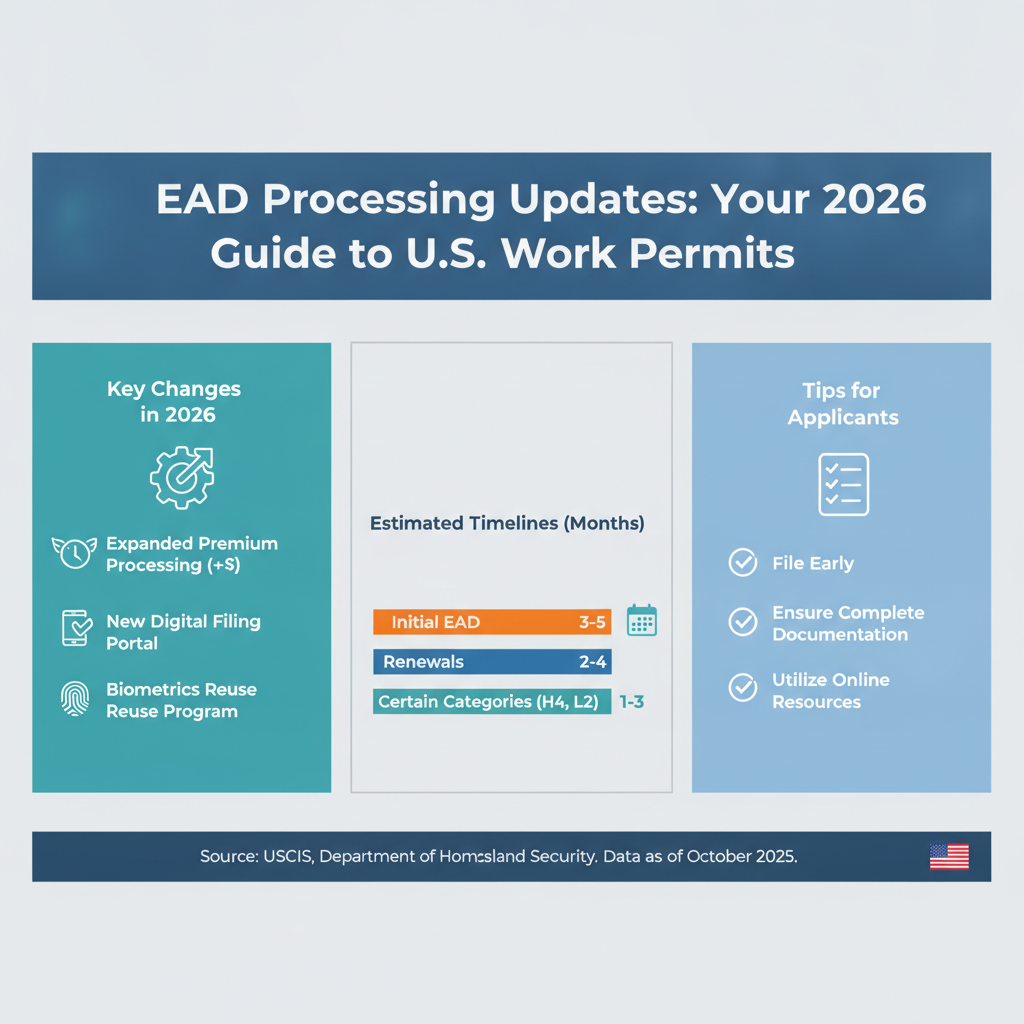 EAD Processing Updates: Your 2026 Guide to U.S. Work Permits - Key Statistics