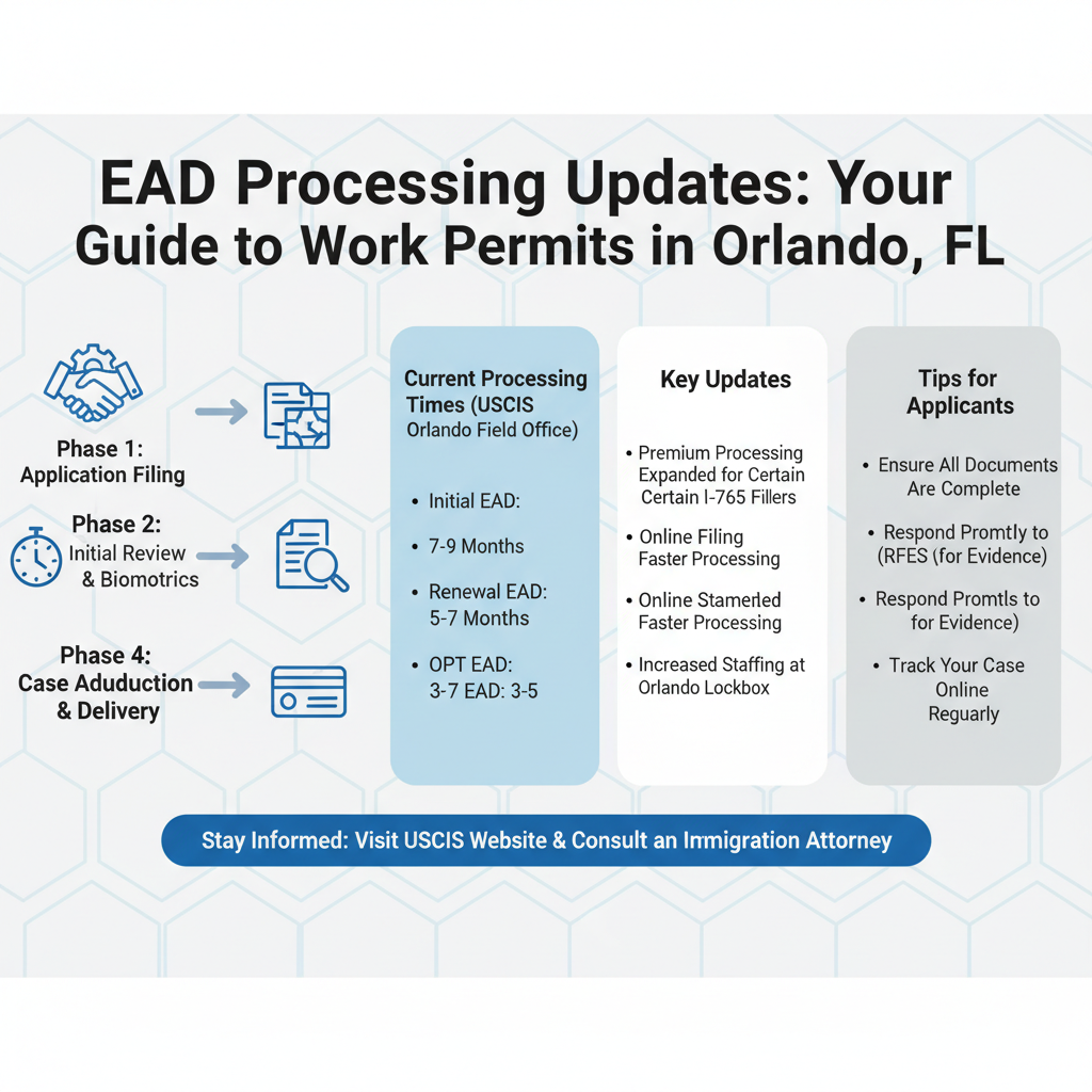 EAD Processing Updates: Your Guide to Work Permits in Orlando, FL - Key Statistics