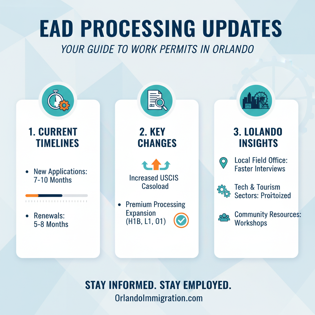 EAD Processing Updates: Your Guide to Work Permits in Orlando - Key Statistics