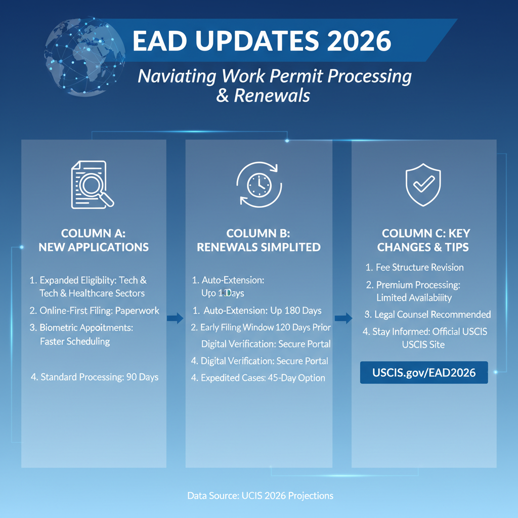 EAD Updates 2026: Navigating Work Permit Processing & Renewals - Key Statistics