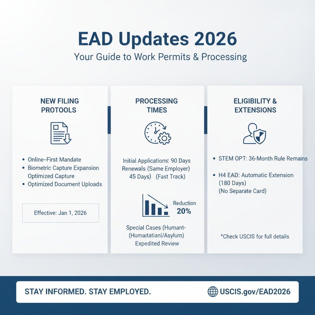 EAD Updates 2026: Your Guide to Work Permits & Processing - Key Statistics