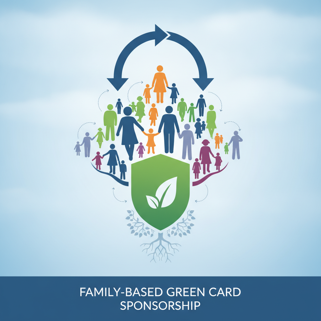 Green Card por Familia: Guía Completa para Patrocinar a sus Seres Queridos - Concept