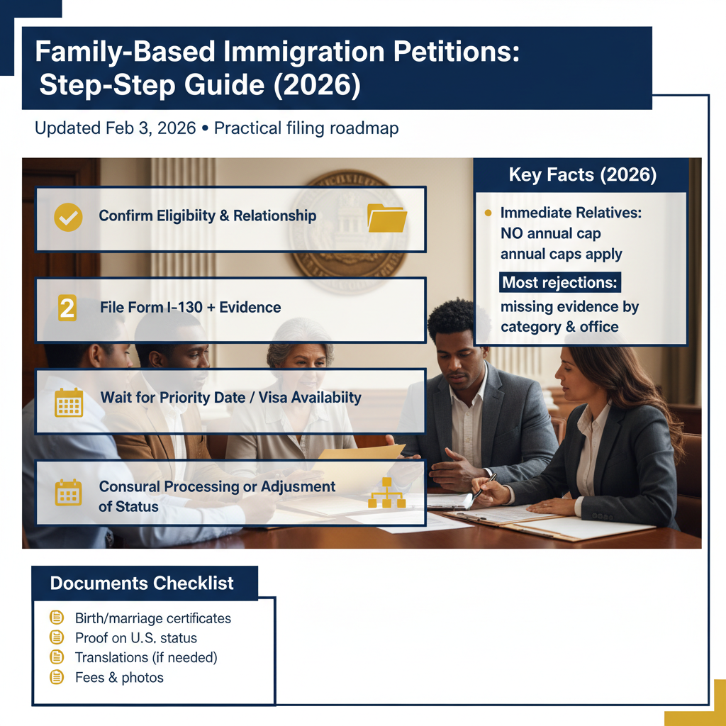 Peticiones Familiares 2026: Guía Paso a Paso (I‑130, I‑485 y Consulado) - Key Statistics
