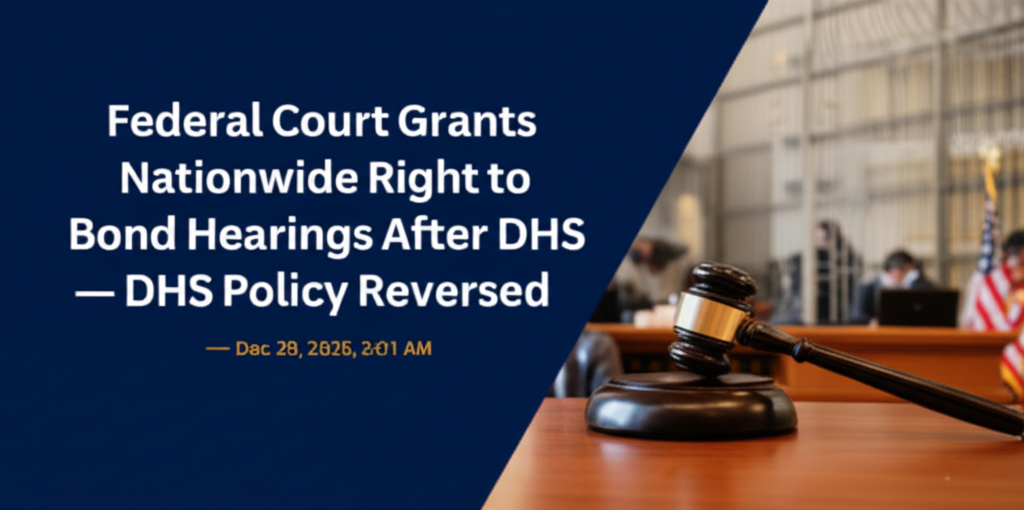 Bond Hearings for Noncitizens: New Federal Court | Imigrar