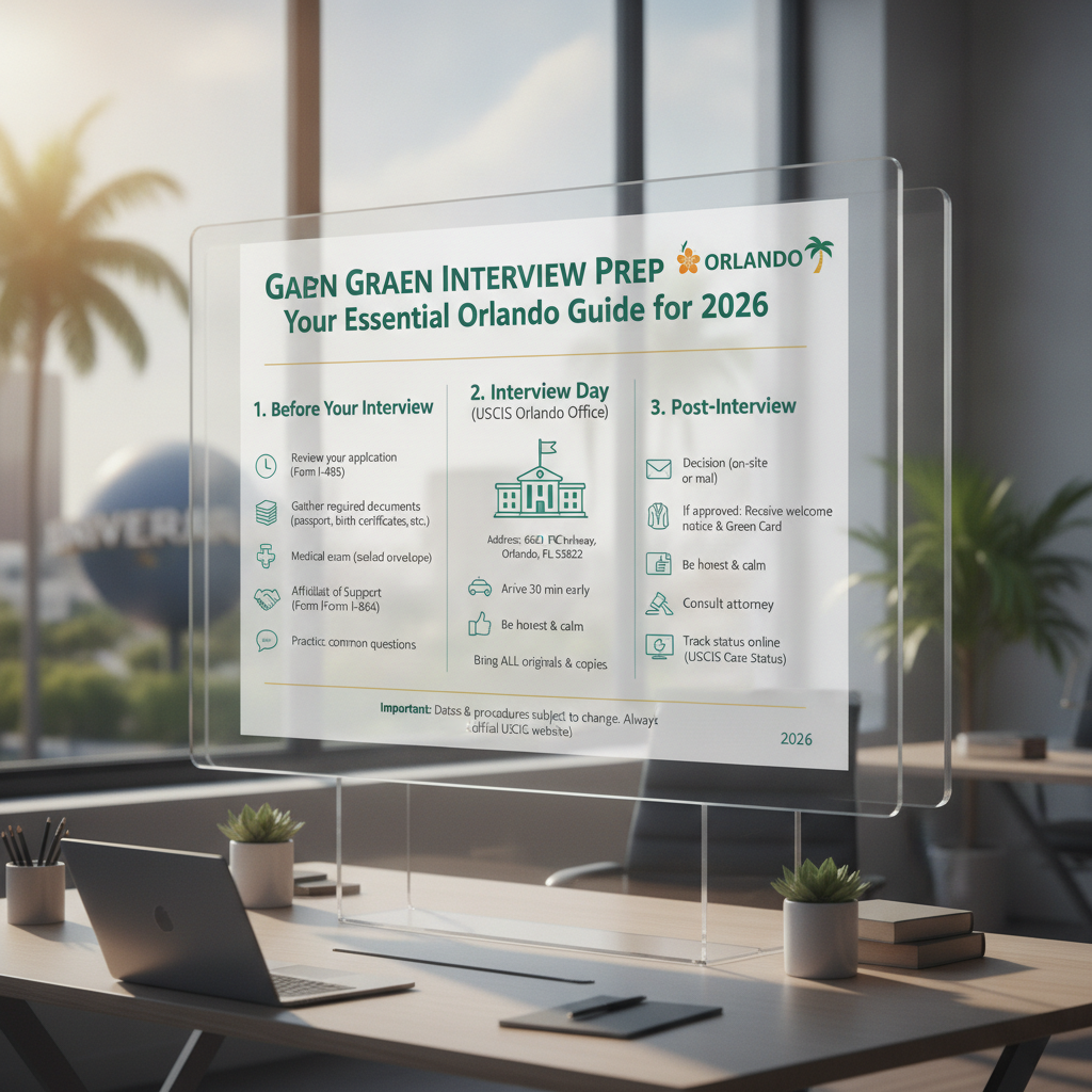 Prepárate para tu Entrevista de Green Card en Orlando (Guía 2026) - Key Statistics