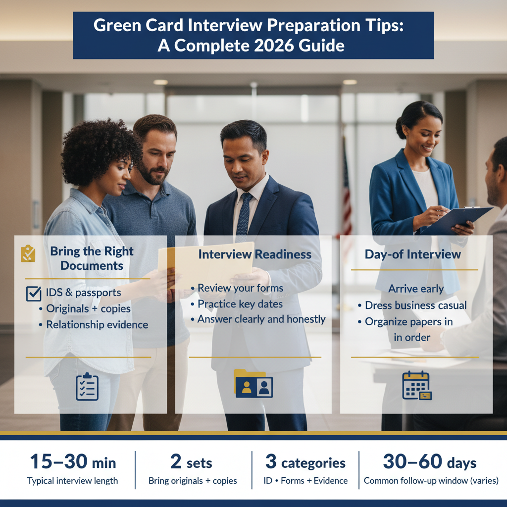 Entrevista para la Green Card: Guía Completa de Preparación 2026 - Key Statistics