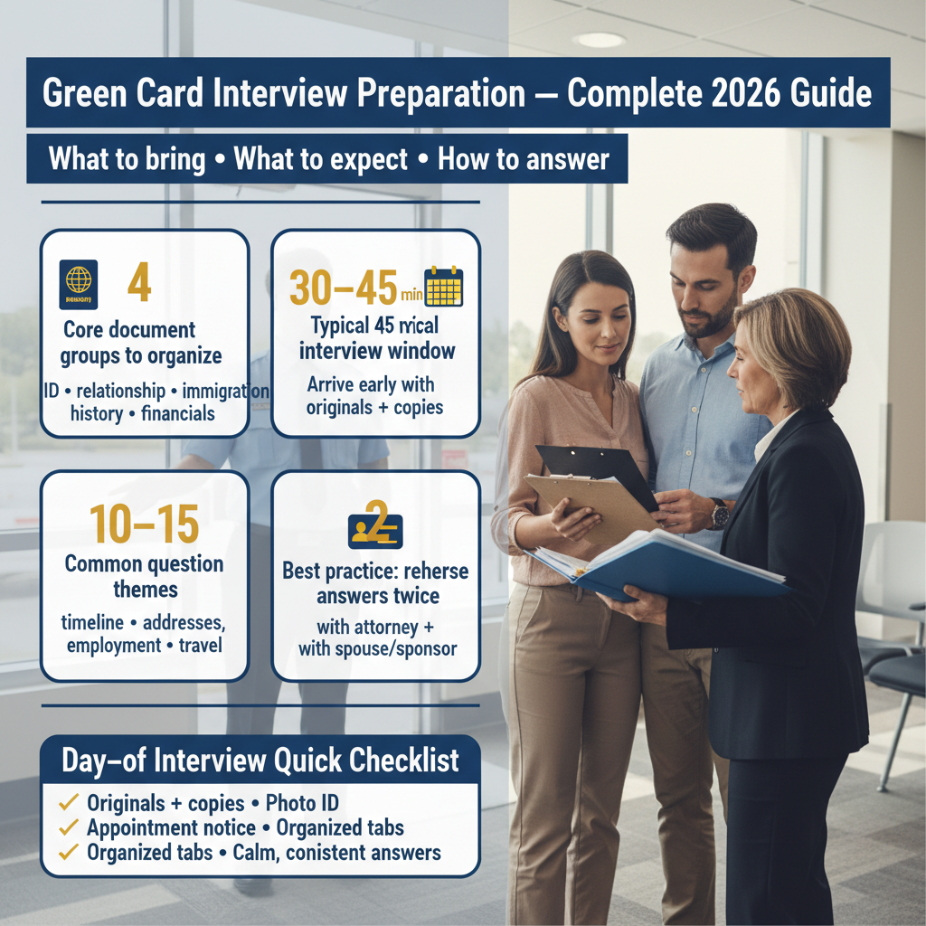 Green Card Interview Preparation Tips: A Complete 2026 Guide — Jan 19, 2026, 9:02 AM - Key Statistics