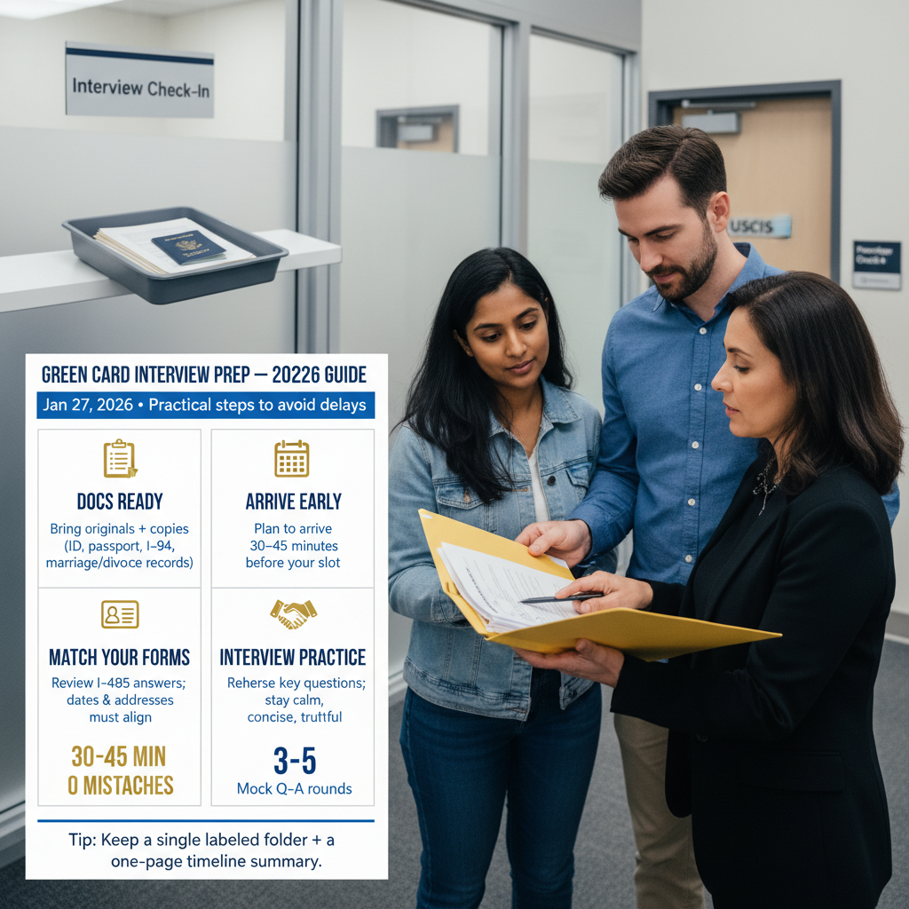 Green Card Interview Preparation Tips: A Complete 2026 Guide — Jan 27, 2026, 9:03 AM - Key Statistics