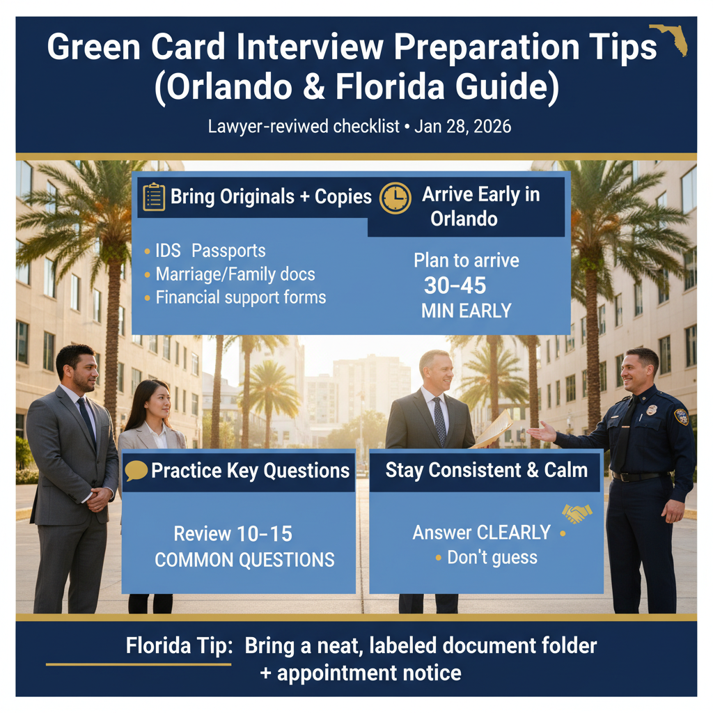Green Card Interview Preparation Tips (Orlando & Florida Guide) — Jan 28, 2026, 3:03 AM - Key Statistics