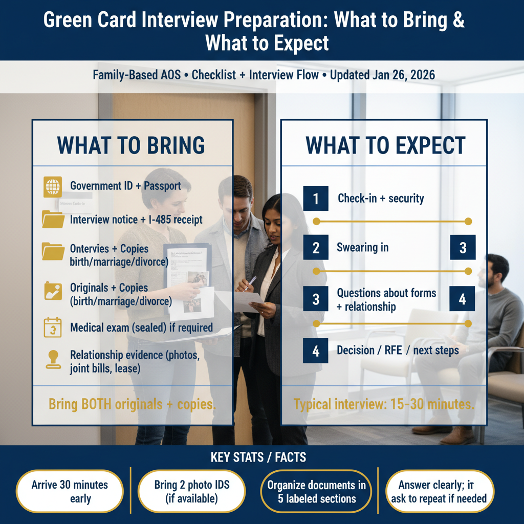 Entrevista de Green Card: Qué Llevar y Qué Esperar en 2026 - Key Statistics