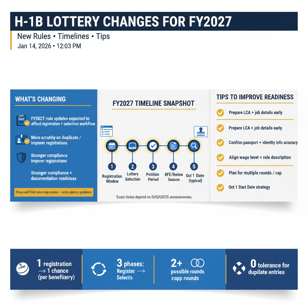 Cambios en la Lotería H-1B FY2027: Reglas, Fechas y Estrategia - Key Statistics