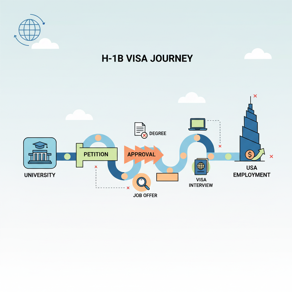 Lotería H-1B FY2027: Nuevas Reglas y Éxito en Orlando - Concept