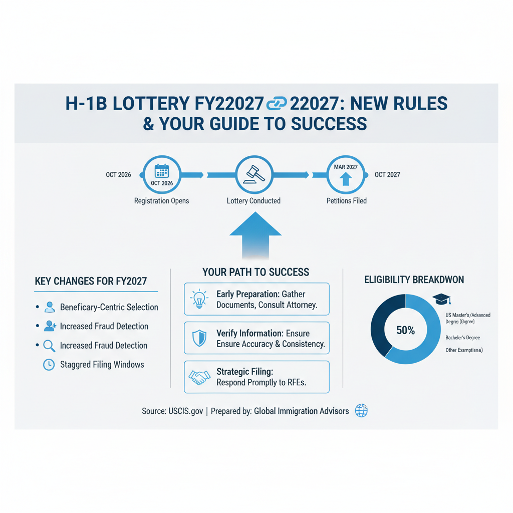 Lotería H-1B FY2027: Nuevas Reglas y Su Guía de Éxito - Key Statistics