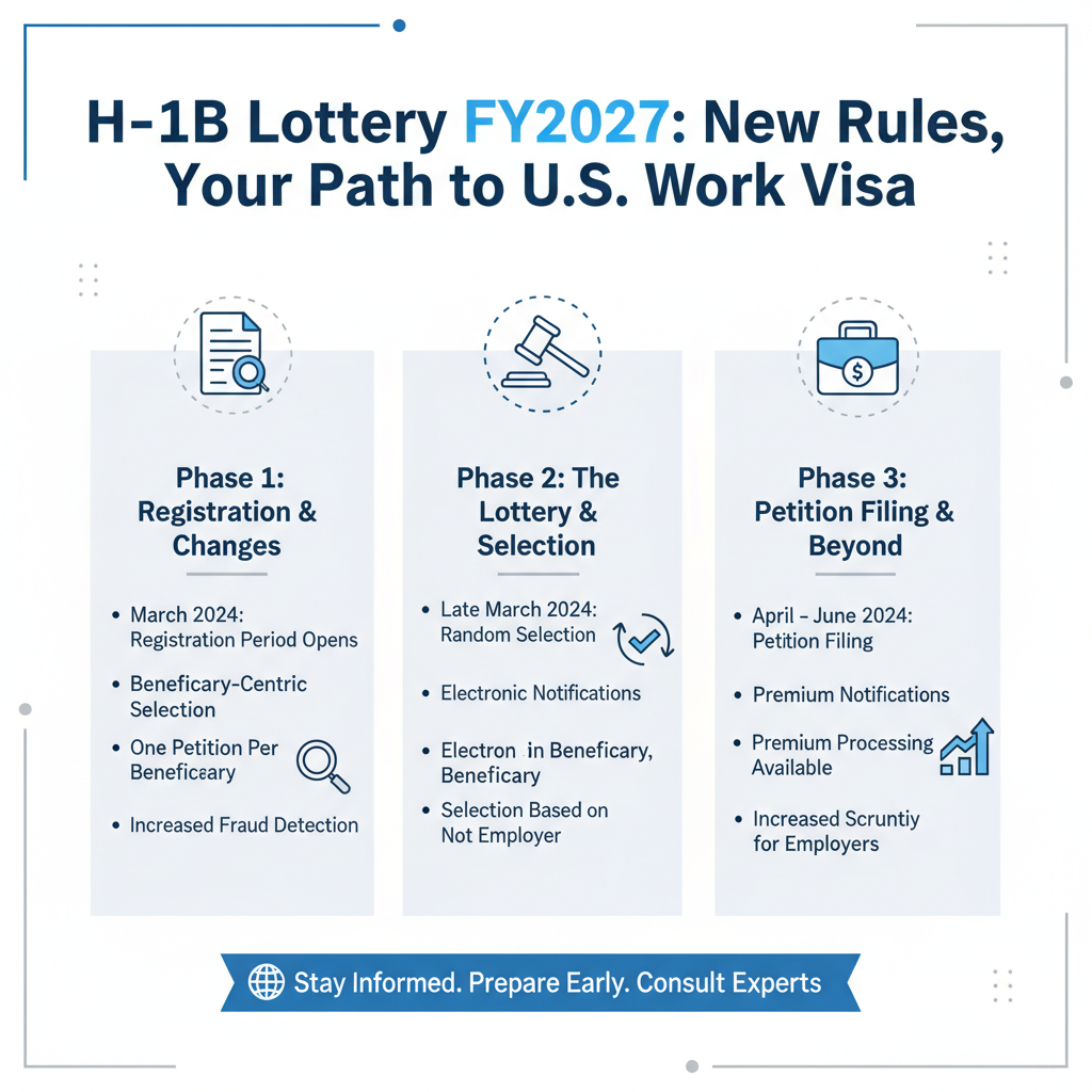 Lotería H-1B FY2027: Nuevas Reglas, Su Camino a la Visa de Trabajo - Key Statistics
