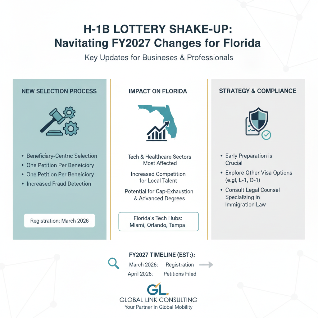H-1B Lottery Shake-Up: Navigating FY2027 Changes for Florida - Key Statistics