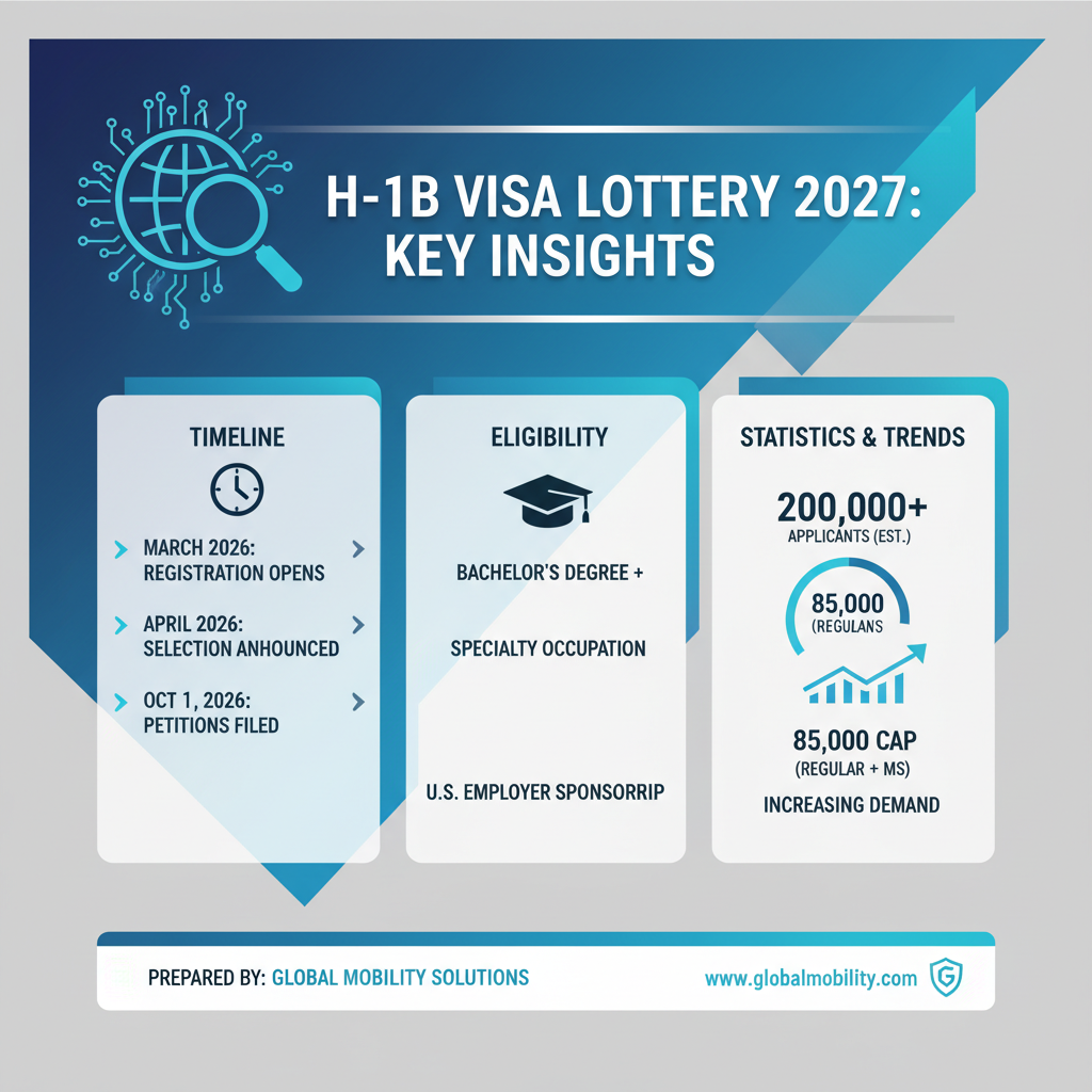H-1B Visa Lottery 2027: New Rules & What They Mean for You - Key Statistics