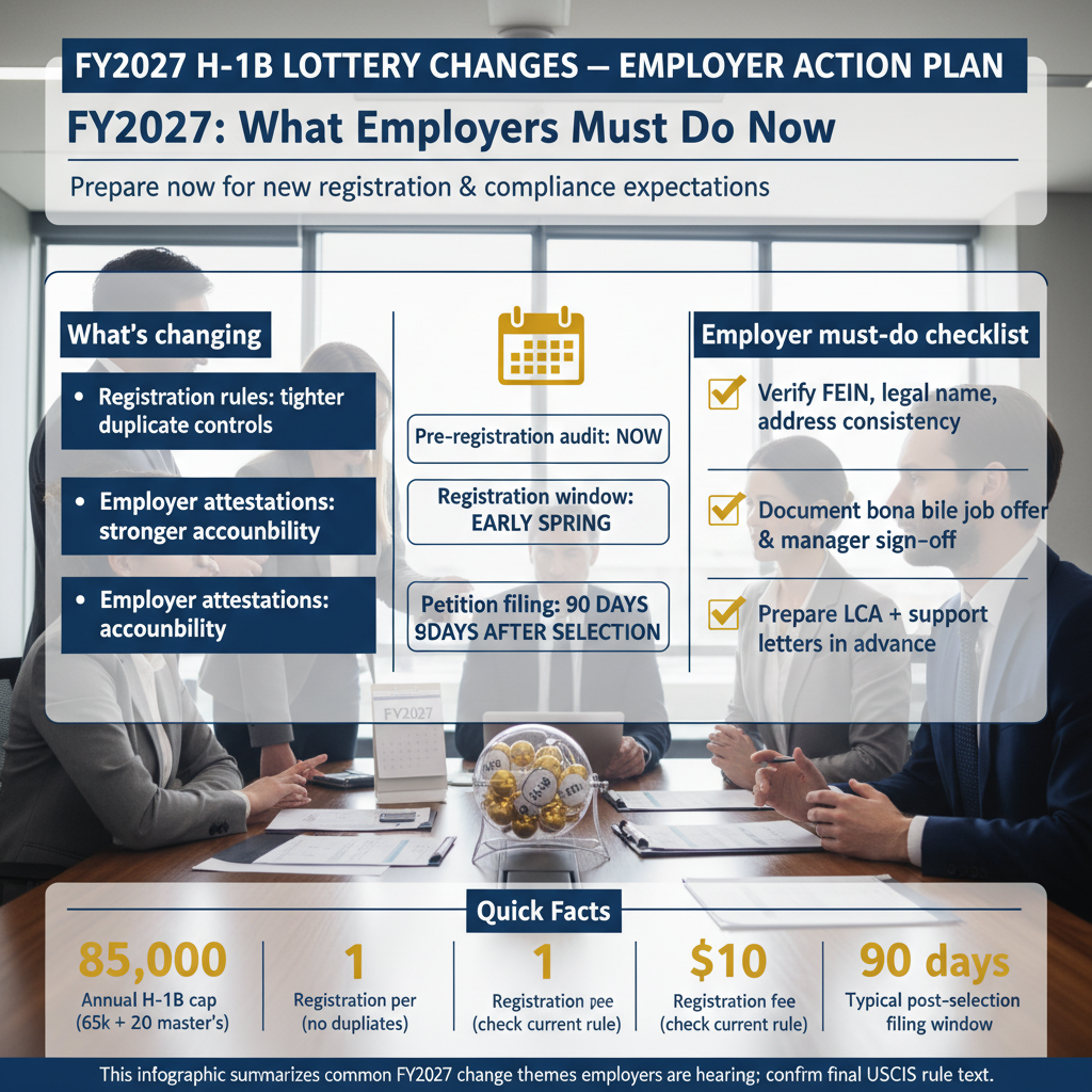 H-1B Visa Lottery Changes for FY2027: What Employers Must Do Now — Jan 20, 2026, 9:02 AM - Key Statistics