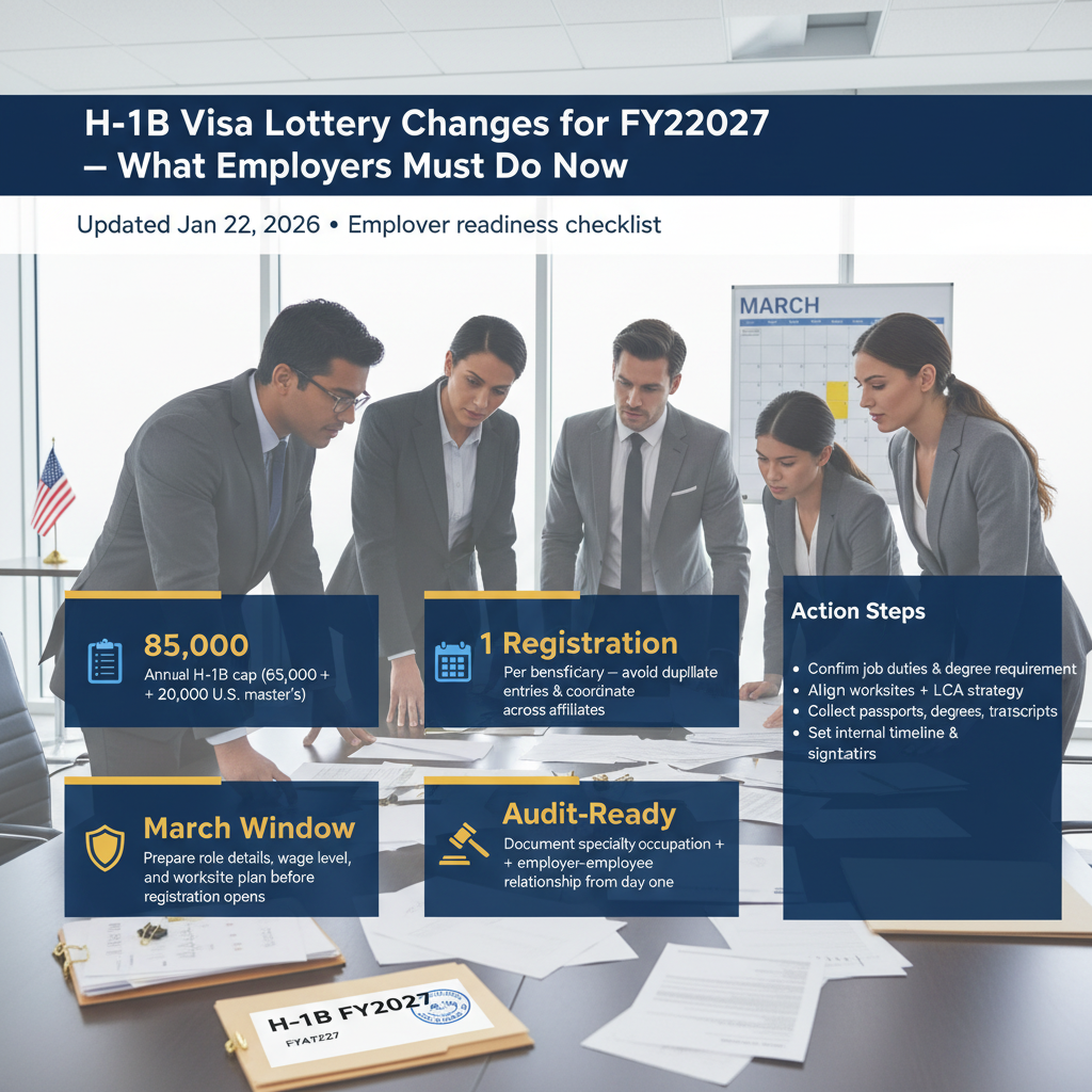 H-1B Visa Lottery Changes for FY2027: What Employers Must Do Now — Jan 22, 2026, 1:20 PM - Key Statistics