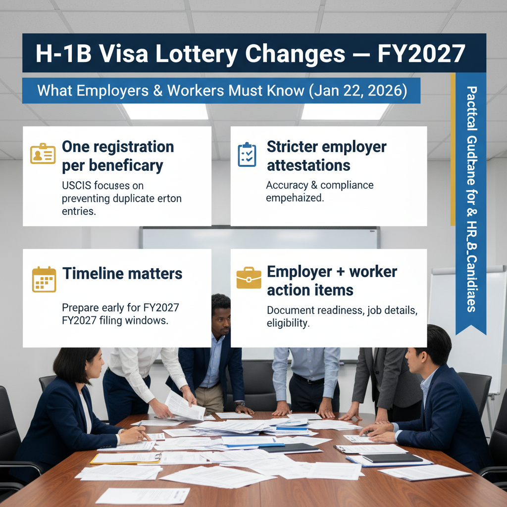 H-1B Visa Lottery Changes for FY2027: What Employers & Workers Must Know — Jan 22, 2026, 1:21 PM - Key Statistics