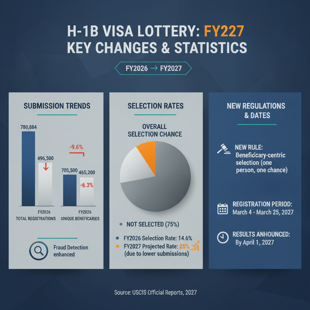 H-1B Visa Lottery Changes for FY2027: What Orlando & Florida - Key Statistics