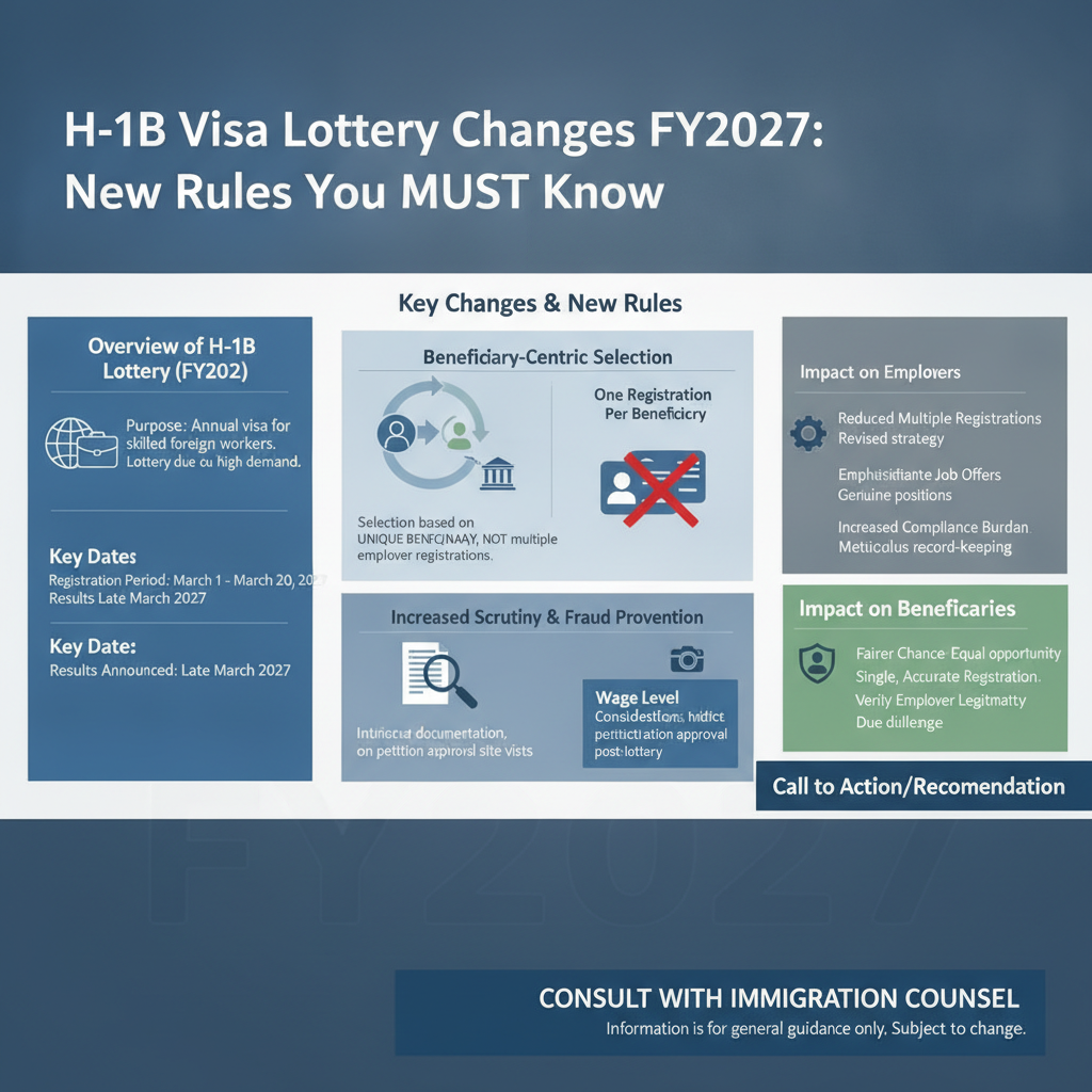 H-1B Visa Lottery Changes FY2027: New Rules You MUST Know - Key Statistics